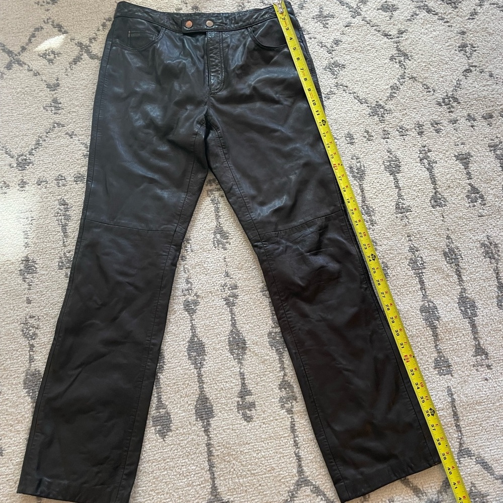 Black leather Ralph Lauren Sport Pants Size 10